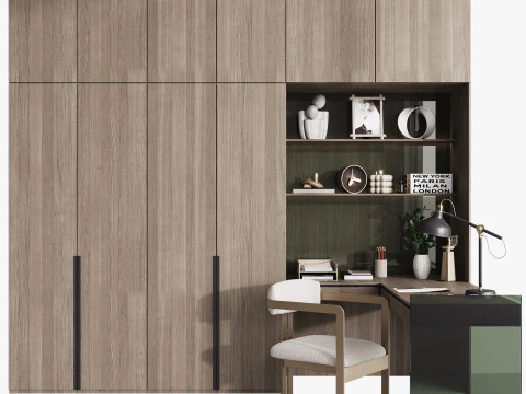 Workplace- office furniture 3D Model