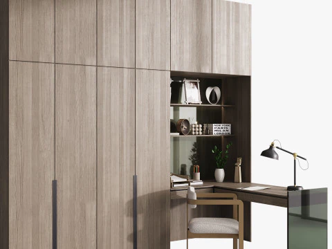 Workplace- office furniture 3D Model