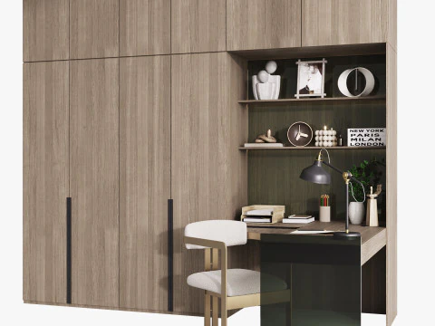 Workplace- office furniture 3D Model