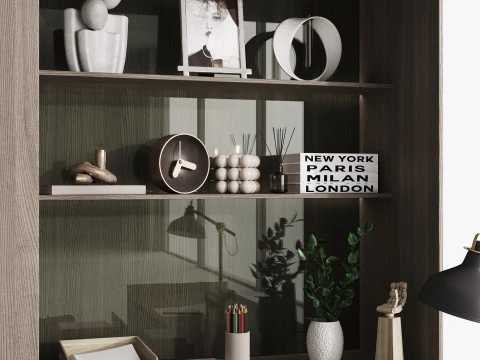 Workplace- office furniture 3D Model