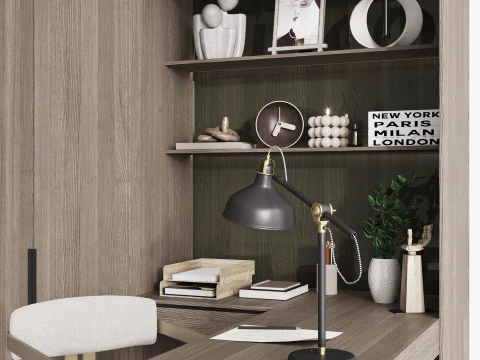 Workplace- office furniture 3D Model