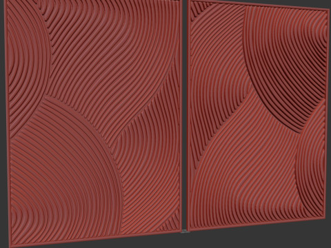 Wall panel 4 Modello 3D