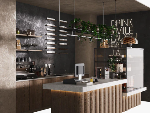 Caffetteria 7 Modello 3D