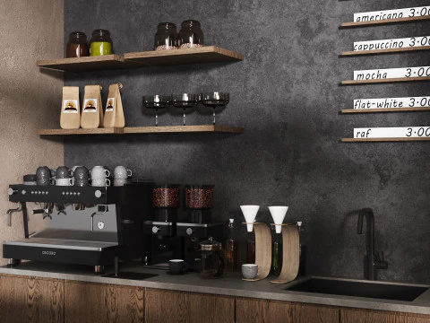 Caffetteria 7 Modello 3D