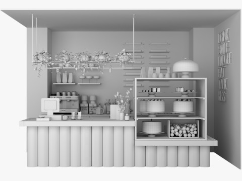 Coffee shop 7 Model 3D