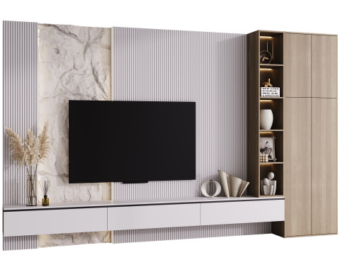 TV wall 8 Modèle 3D