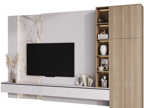 TV wall 8 Modèle 3D