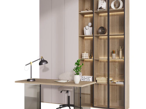 工作场所1 3D 模型