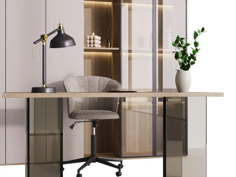 工作场所1 3D 模型