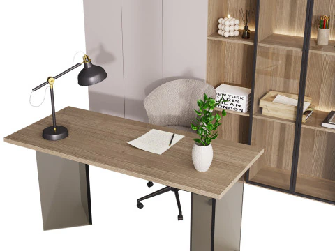 工作场所1 3D 模型