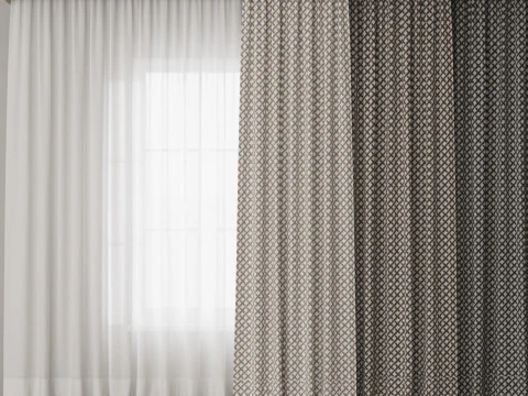 Cortinas 8 Modelo 3D