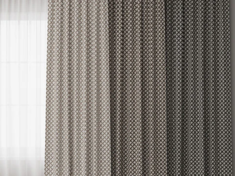 Cortinas 8 Modelo 3D
