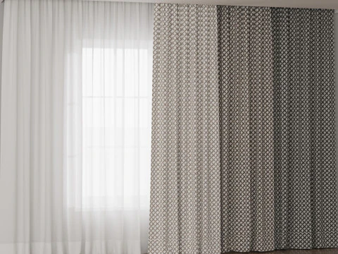 Cortinas 8 Modelo 3D