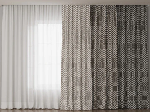 Cortinas 8 Modelo 3D