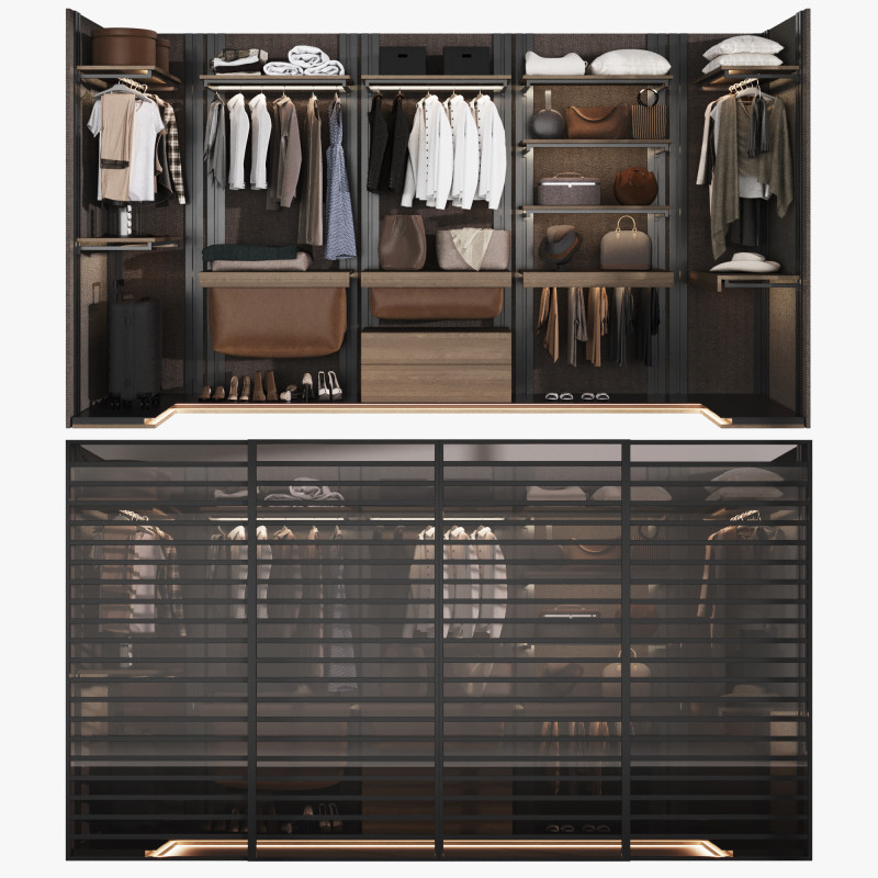 Wardrobe with filling Modèle 3D .c4d .max .obj .3ds .fbx .stl .blend 
