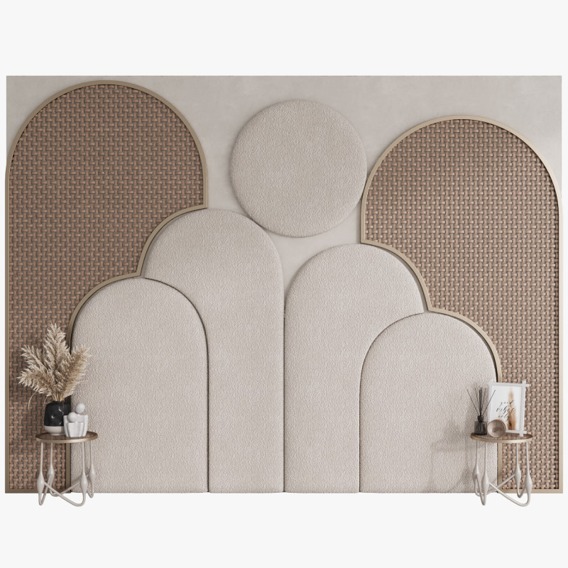Headboard 12 3D Model .c4d .max .obj .3ds .fbx .stl .blend 