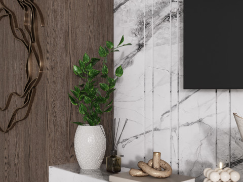TV wall 9 3D Model