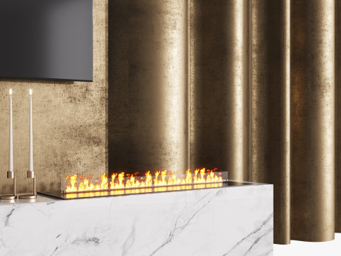 TV wall 9 3D Model
