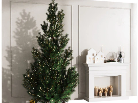 Christmas Decor - New Year Tree 1 3D Model