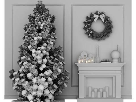 Christmas Decor - New Year Tree 2 3D Model