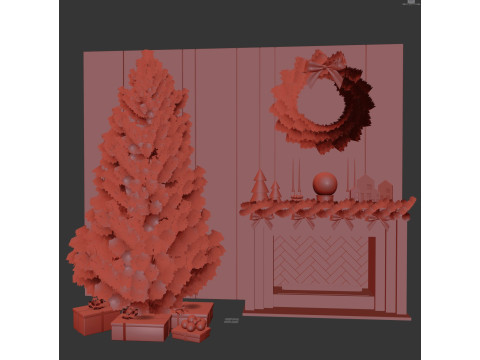 Christmas Decor - New Year Tree 3 3D Model