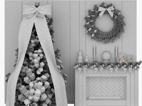 Christmas Decor - New Year Tree 4 3Dモデル