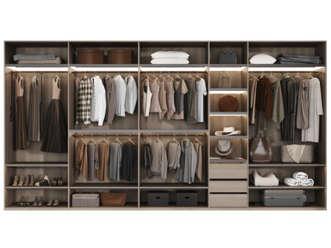 Wardrobe with filling 51 Modello 3D