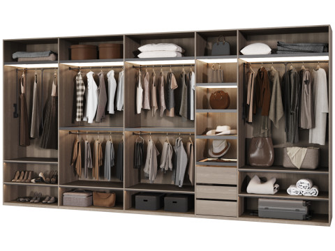 Wardrobe with filling 51 Modello 3D