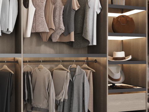 Wardrobe with filling 51 Modello 3D