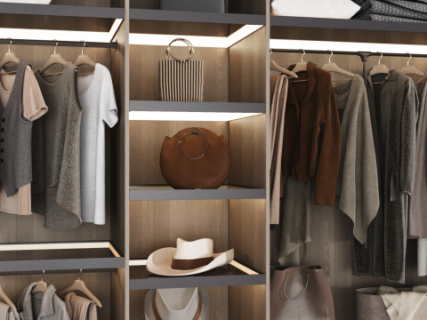 Wardrobe with filling 51 Modello 3D