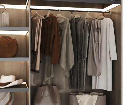 Wardrobe with filling 51 Modello 3D