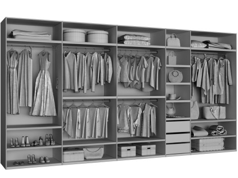 Wardrobe with filling 51 Modello 3D