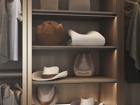 Wardrobe with filling 52 3D मॉडल