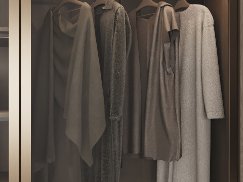 Wardrobe with filling 52 3D मॉडल