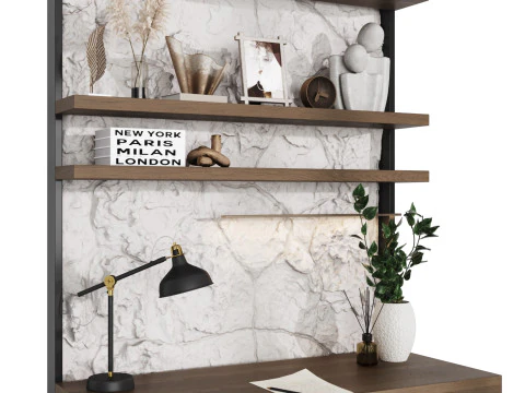 Workplace 4 3D Model