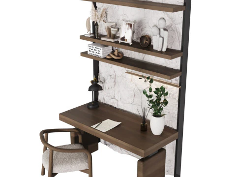 Workplace 4 3D Model