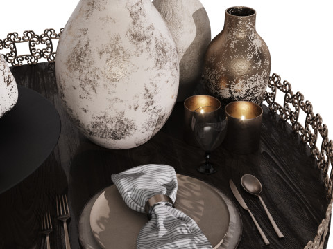 Table setting 02 3D Model
