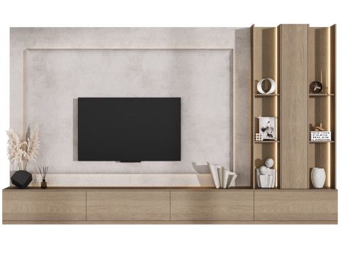TV wall 10 3D Model