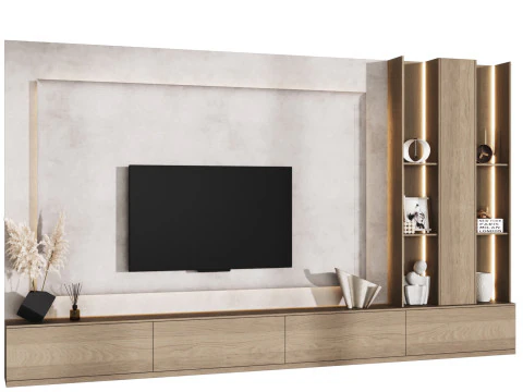 Parete televisiva 10 Modello 3D