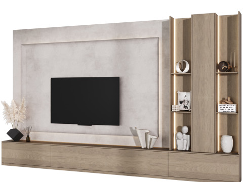 TV wall 10 3Dモデル