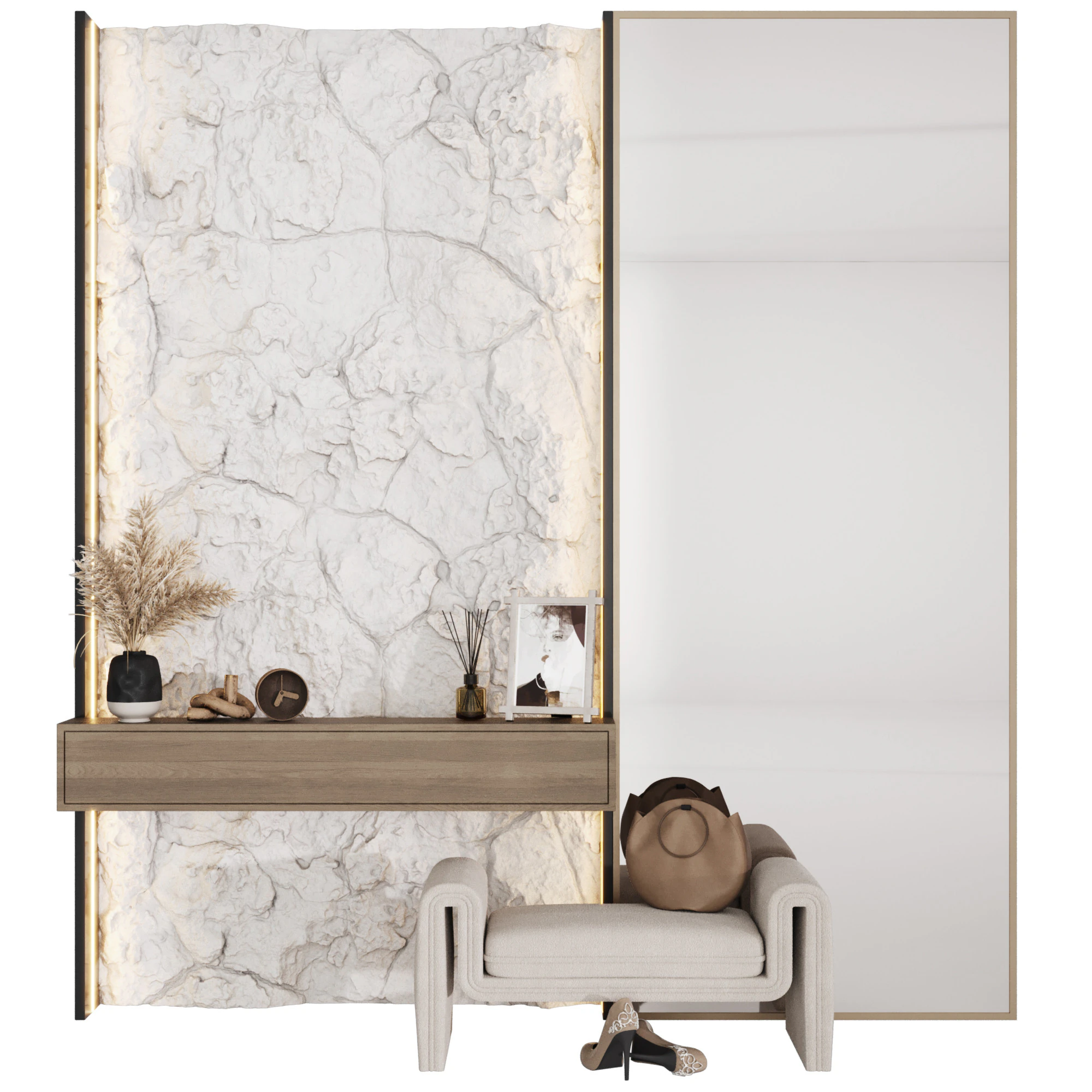 Composizione corridoio 14 Modello 3D .c4d .max .obj .3ds .fbx .stl .blend 