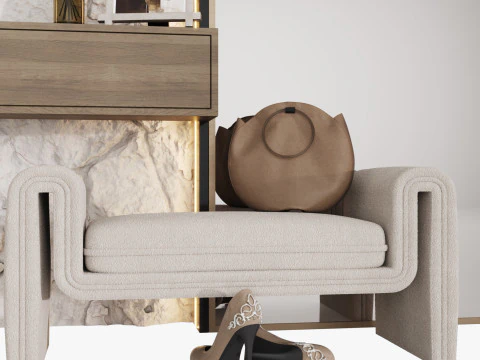 Composizione corridoio 14 Modello 3D