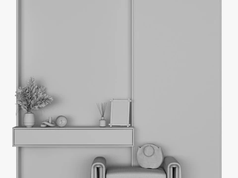 Composizione corridoio 14 Modello 3D