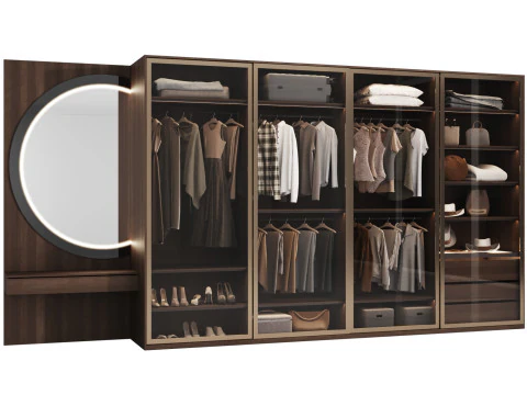 Wardrobe with filling 53 3D Model