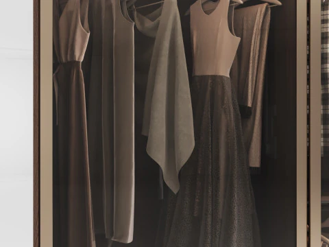 Wardrobe with filling 53 3D Model