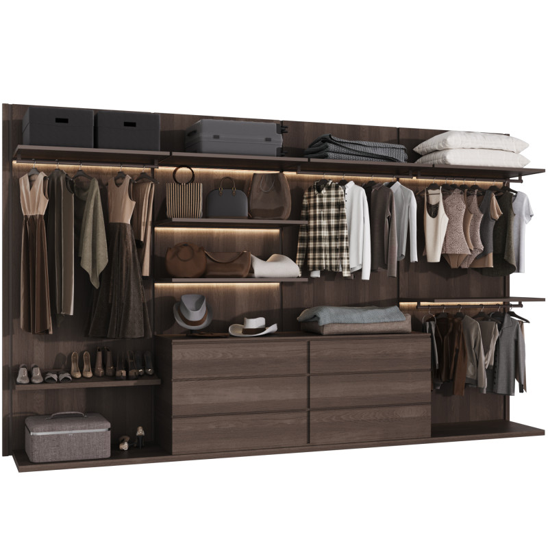 Wardrobe with filling 54 3D मॉडल .c4d .max .obj .3ds .fbx .stl .blend