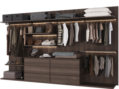 Wardrobe with filling 54 3D मॉडल