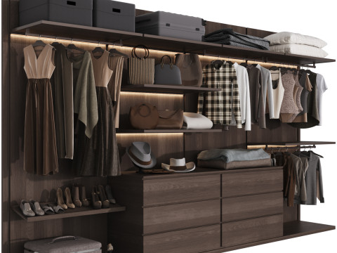 Wardrobe with filling 54 3D मॉडल