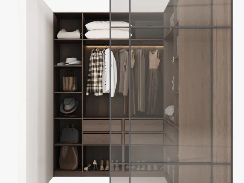 Wardrobe with filling 55 3D Model