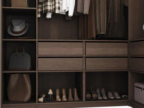 Wardrobe with filling 55 3D Model